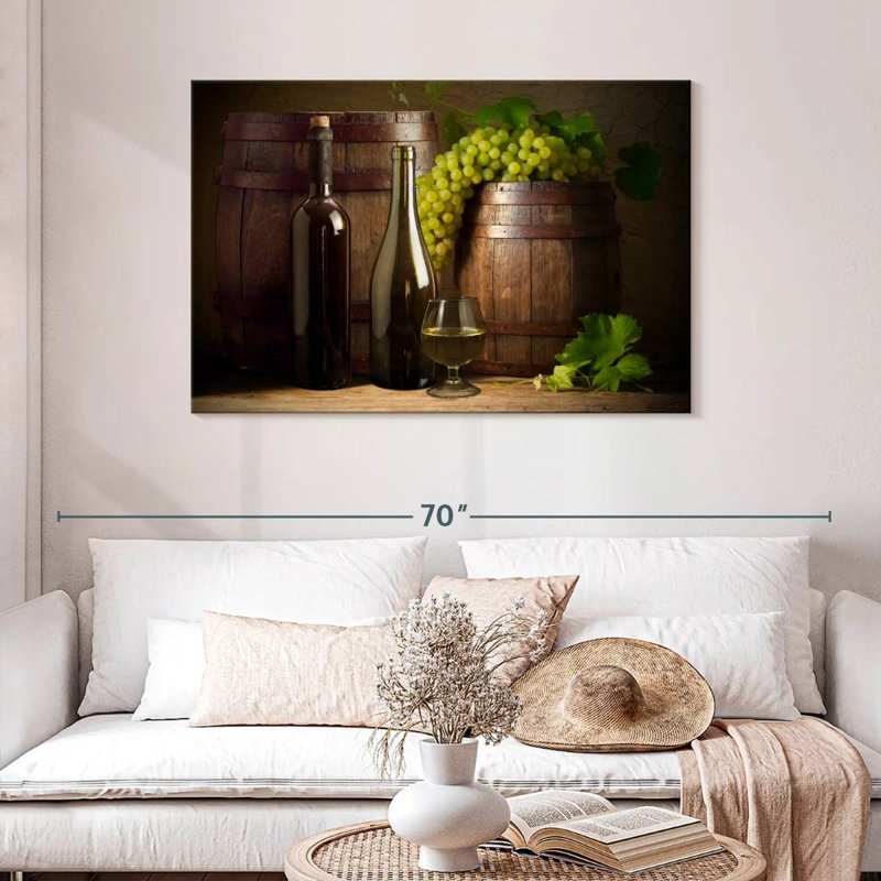 Yarlin Thanksgiving Pumpkins And Candles, 30" H x 45" W