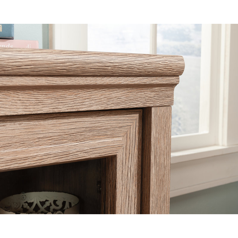 Brushed Oak 54" Wood Credenza with Drawer and Filing Cabinet