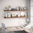 Miami 48" W x 8" D Floating Shelves Set with Invisible Wall Mount Brackets-342115966