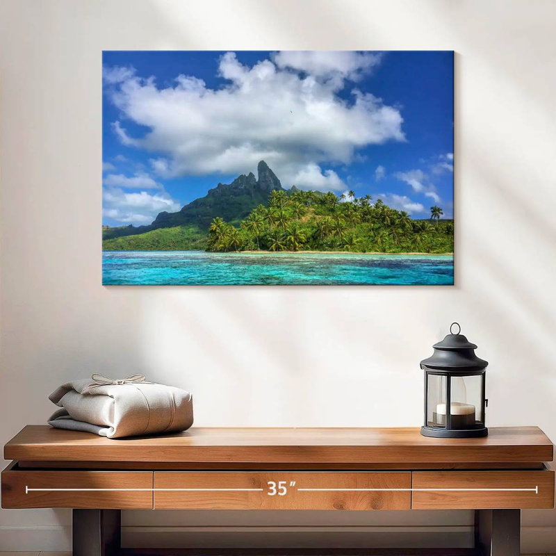 Gillard, magnifique île de Bora Bora, H 16 po x l 24 po