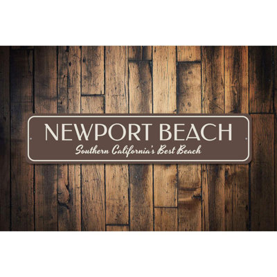 Newport Beach Aluminum Sign