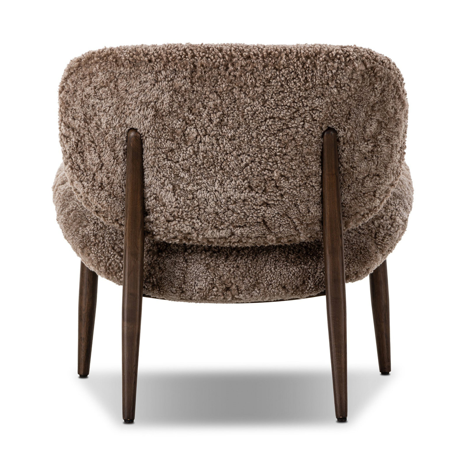 Oak Side Chair, Taupe Shearling, Vintage Ash