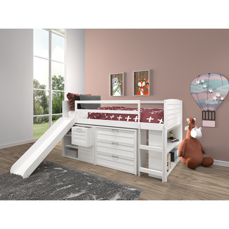 Christenberry Louver Twin Low Loft Configurable Bedroom Set