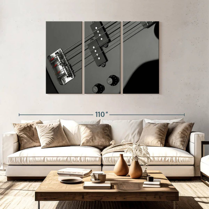 Abarca Bass Guitar, 48" H x 74" W