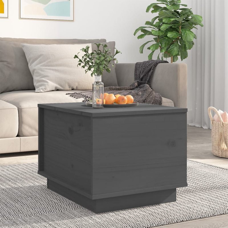 Zendaya Solid Wood Lift Top Solid Coffee Table with Storage, Grey