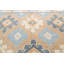 Tapis décoratif en laine noué à la main de conception unique noué à la main New Age Khotan beige/bleu 8 pi 5 po x 10 pi 2 po