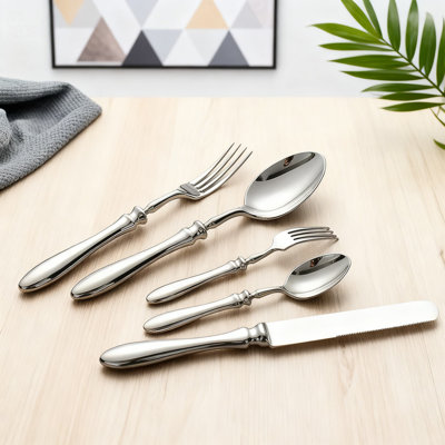 Ensemble de 20 couteaux à steak en acier inoxydable de qualité professionnelle, poignées en bambou forgé robuste, coutellerie pleine soie pour le restaurant et la maison