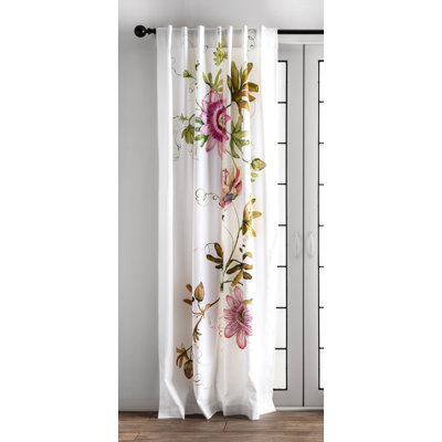 Maison d'Hermine Passion - Rideau blanc 100 % coton - 127 cm x 244 cm