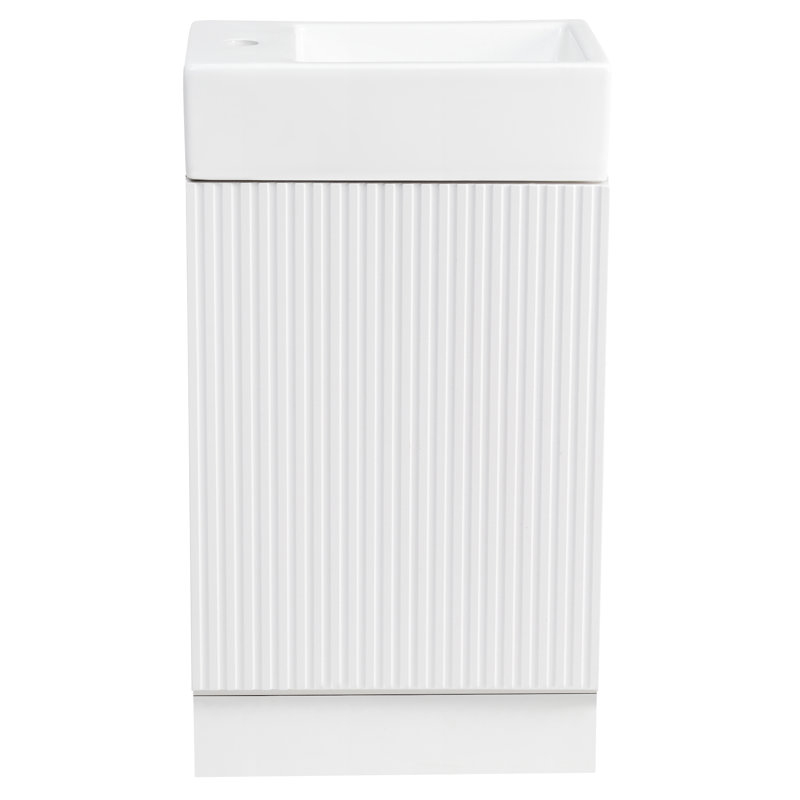 Meuble-lavabo 18,6 po avec lavabo, Blanc