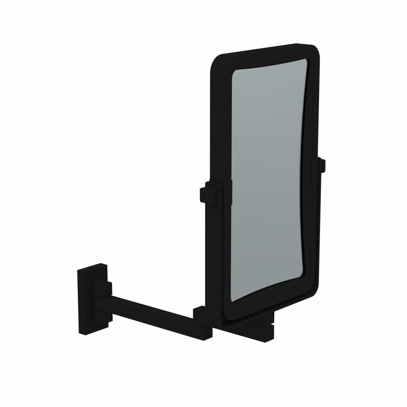Aluminium Rectangle Mirror, Matte Black