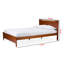 Lit plateforme simple en bois massif Chaitan, H 33,38 po x l 41,54 po x L 77,38 po