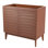 Armoire de meuble-lavabo à 2 tablettes en bois à lattes minces l 36 po x P 18 po x H Calandre (lavabo non inclus), noyer Calandre