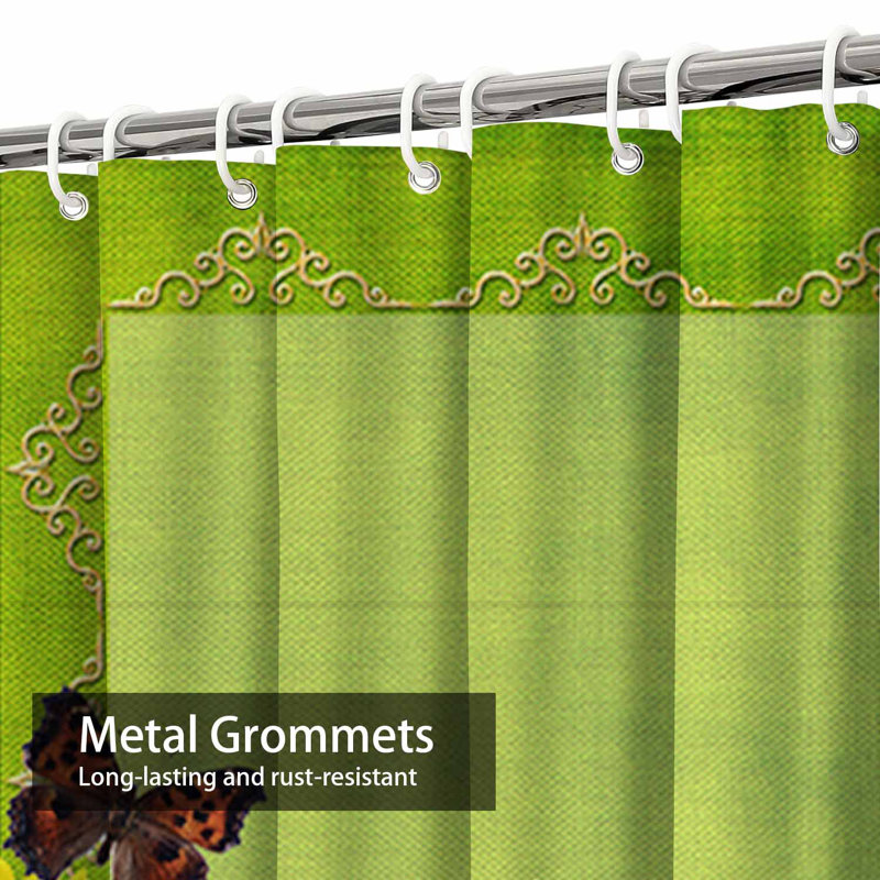 Rideau de douche imperméable abstrait à motif de tournesols à motif d'albums avec 12 crochets, L 72 po x l 84 po