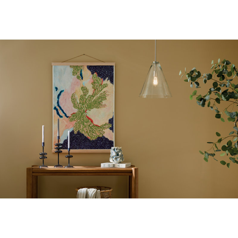 15.5" 1-Light Cone Pendant with Clear Glass, Nickel