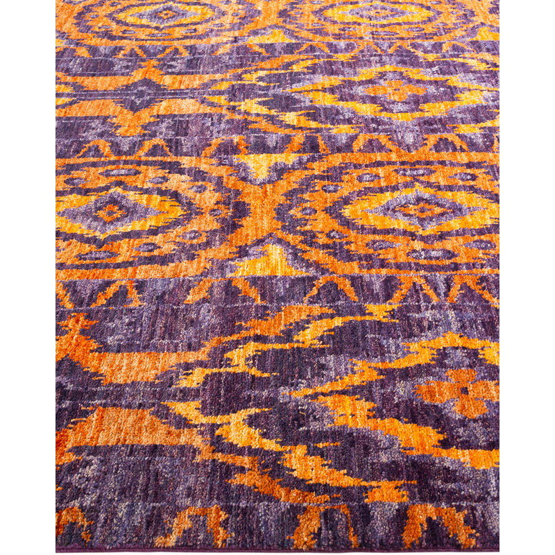 Contemporary One-of-a-Kind 6' 1" X 6' 1" Hand Knotted Area Rug