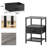 Modern Nightstand With Fabric Drawer & Mesh Shelf – Versatile Bedside Table For Any Space-1929530307