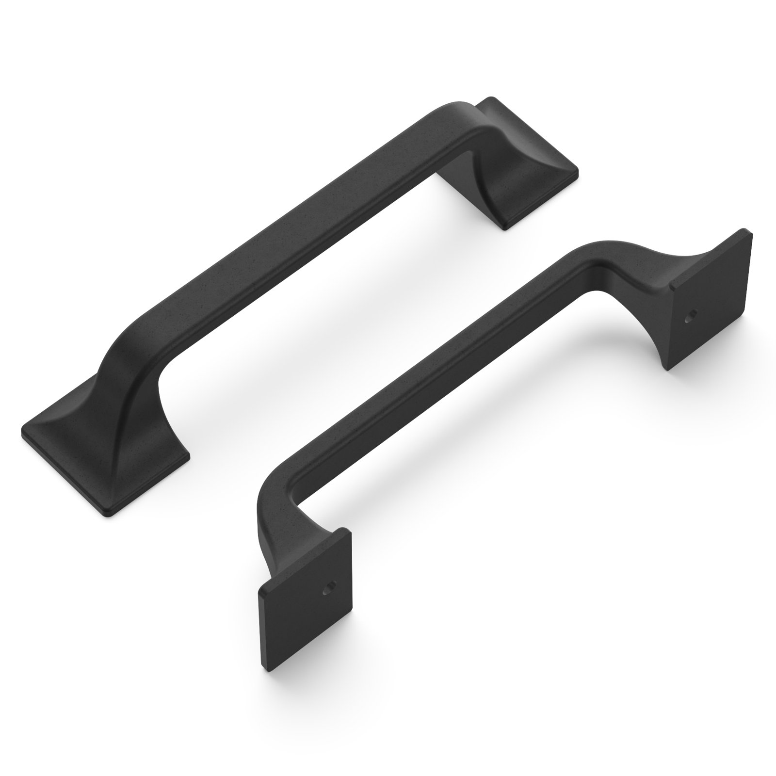Forge Farmhouse Cabinet Pull, 3-3/4", Black Iron, 10