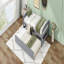 Lit plateforme simple avec lit gigogne simple, gris-1157372150