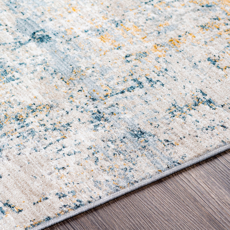 Tapis kaki / gris clair, Rectangle de 10 pi x 14 pi