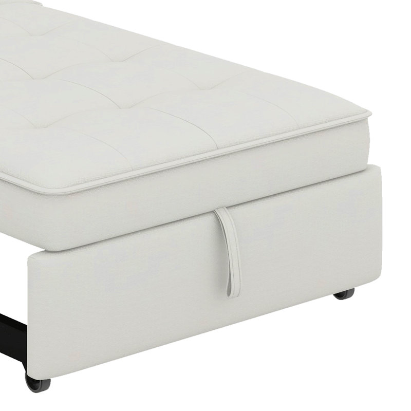 4-In-1 Sofa Bed, Chair Bed, Multi-Function Folding Ottoman Bed With Storage Pocket And USB Port