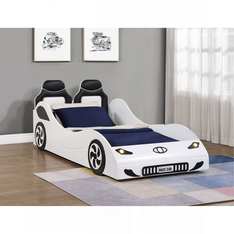 Lit voiture Colentwin avec DEL, Blanc