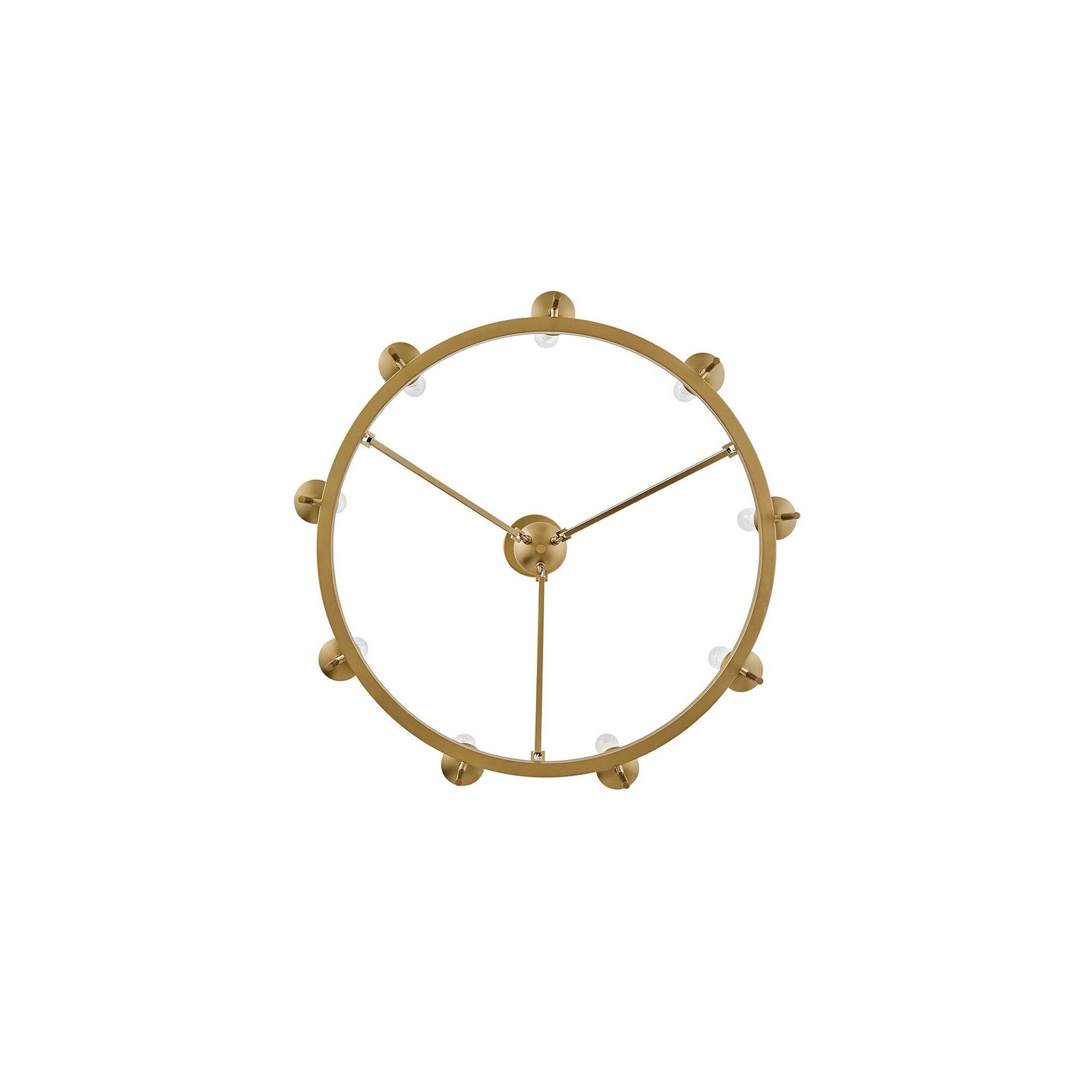 Hinkley Copley Chandelier, Lacquered Brass