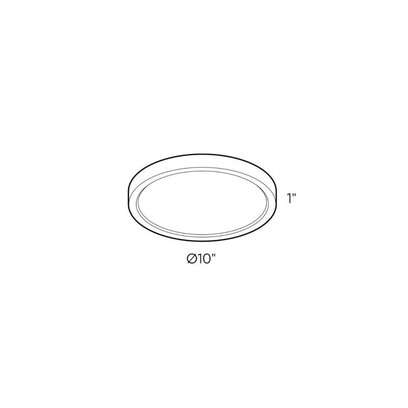 Plafonnier encastré DEL intérieur / extérieur 10/277 / 347V Delta