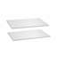 Melamine Shelves, 2 Piece, Wooden Cabinet Shelves Cut to Size for Closet System, Replacement Cabinet Shelf, Versatile Use Wardrobe Board for Closets, Cabinets, or any custom Shelving Needs