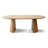47"-83" Extendable Round To Oval Dining Table Set, Modern Wood Pedestal Dining Table With Upholstered Barrel Chairs-1999704621