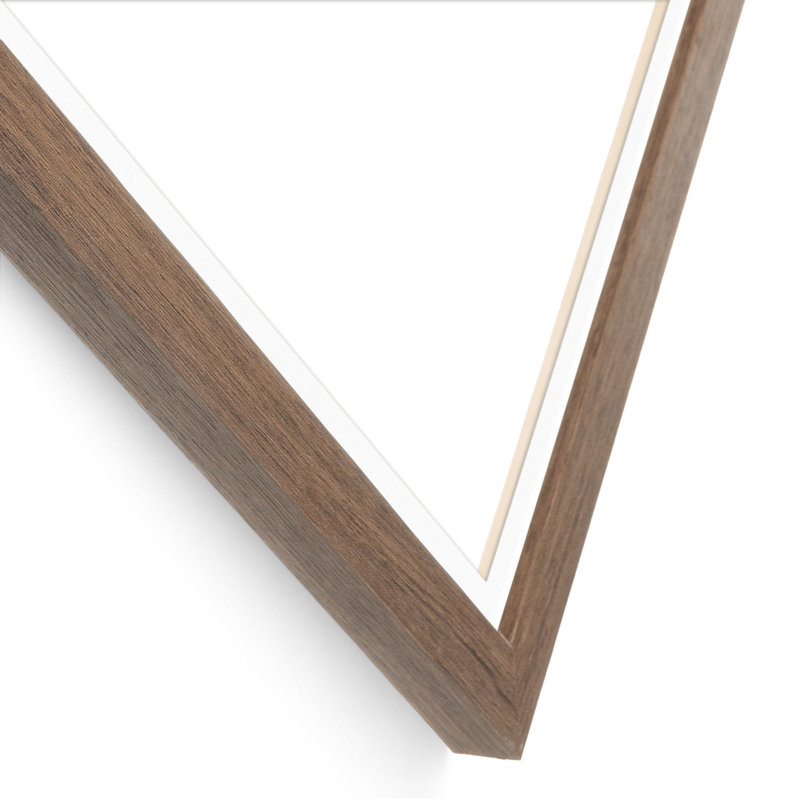 Wood Picture Frame with Mat, Chrome, 4" x 6", 5" x 7"