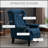 Button-Tufted Accent Chair with High Wingback
