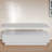 Modern Rectangular Coffee Table With Led Lights, 2 Drawers And Open Storage Shelf-769219627