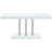 Creston White High Gloss And Chrome Rectangular Dining Table