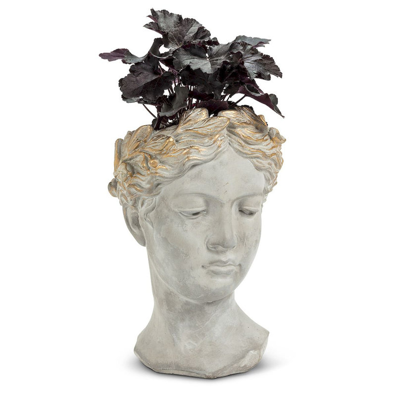 Everton Statue Planter, 10" H x 4.5" W x 4.5" D