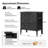 Vandyke Traditional 28"W 3-Drawer End Table with Pull-out Tray and Hidden Drawer and Solid Wood Legs-197270612