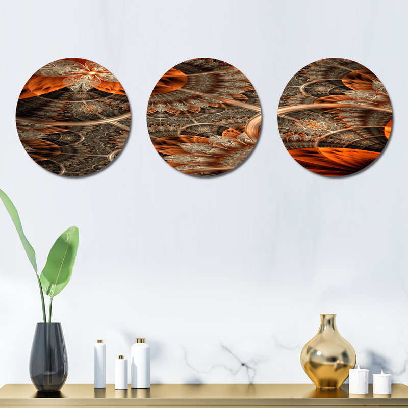 Abstract Wall Decor on Metal