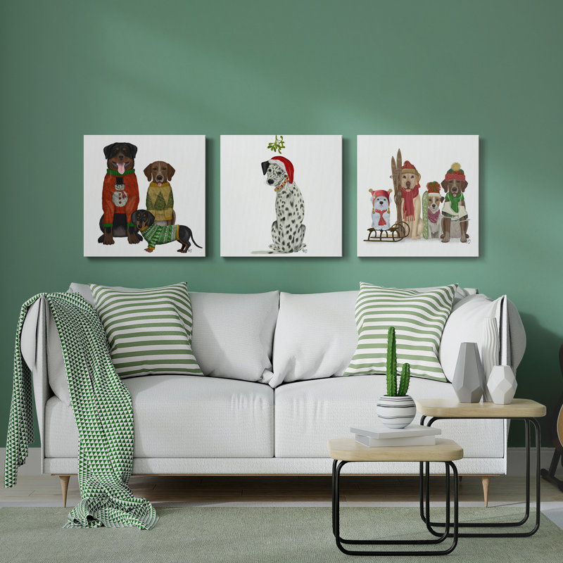 Christmas Des - Concours de chandail de Noël moche - Toile tendue avec châssis de qualité supérieure - Prêt à être accroché