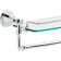 Cassidy 18 in. Glass Shelf with Towel Bar