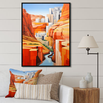 «Canyon De Stijl Inspired Lansdcape I», reproduction sur toile