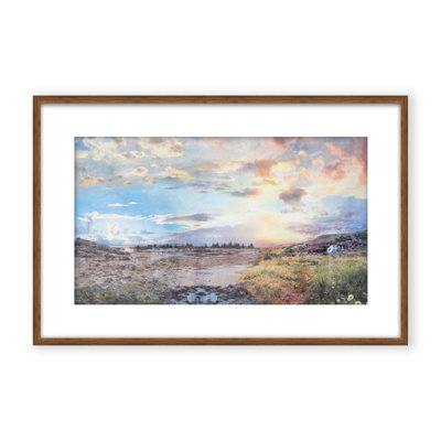 Nature Inspired Ice Landscape by  - Picture Frame Painting