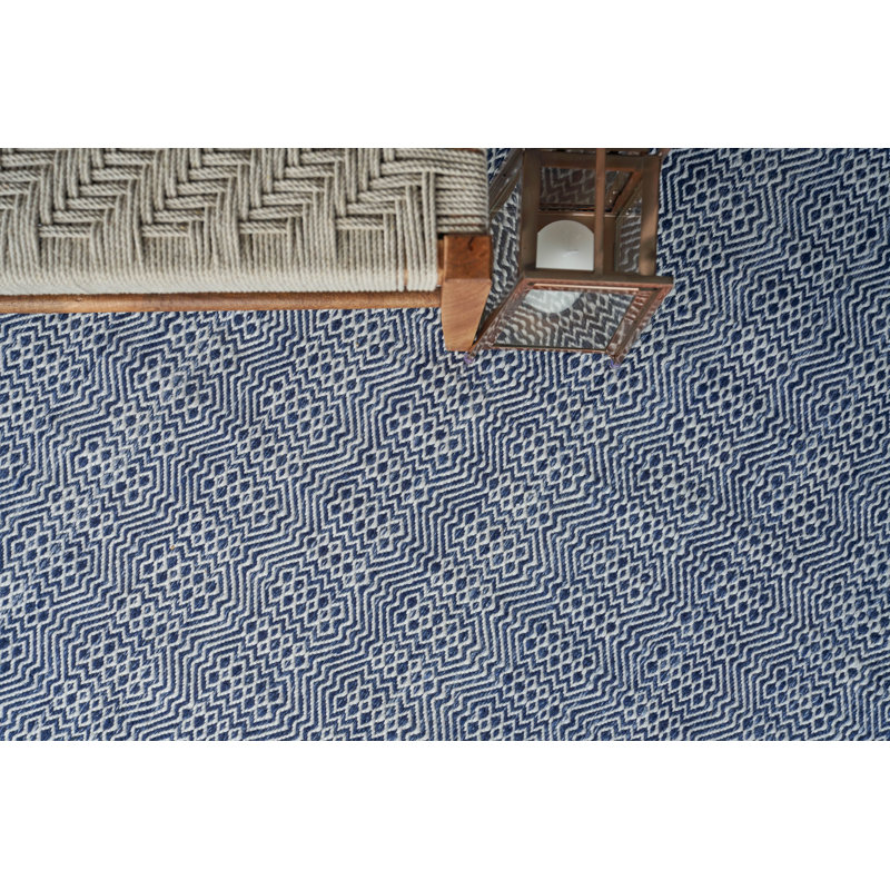 Echo Geometric Area Rug in Ivory, Rectangle 8' x 10'