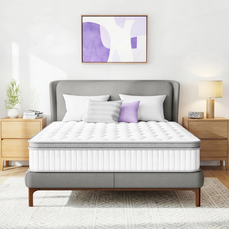 Matelas hybride moelleux 12 po - Sleep by Wayfair ™, Très grand californien, 12