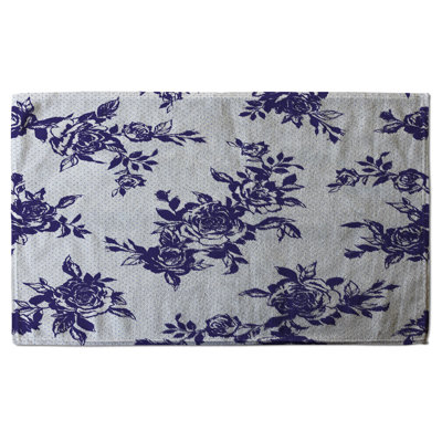 Cotton Floral Waffle Kitchen Towel