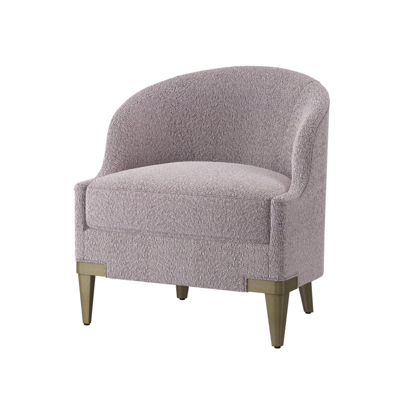 Fauteuil demi-tonneau Lafayette, Dune, Rise Smoke (tissu performance)