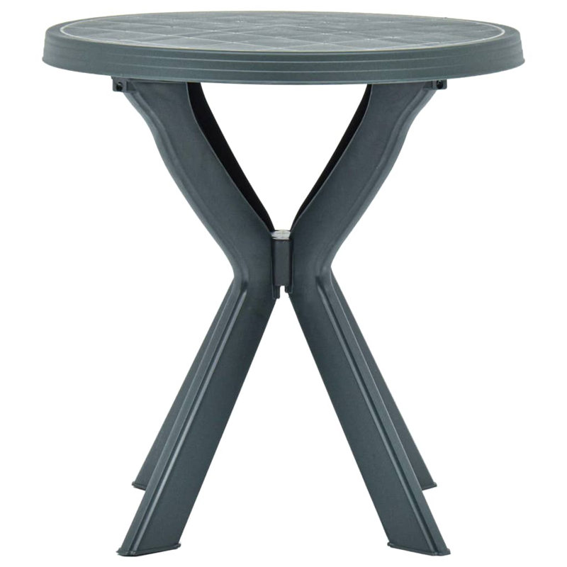 Ioan Round Outdoor Bistro Table , 70cm cm W 70cm cm D, Green