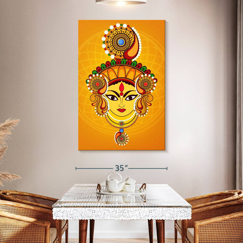 Adella Maa Durga, 51" H x 34" W