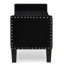 Banc rembourré capitonné avec rangement à boutons et garniture cloutée, siège rembourré pour salon-129757574-129757577-129757580