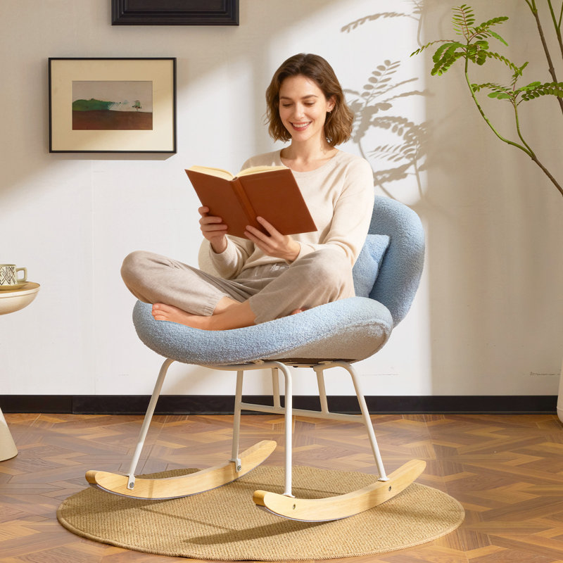 Chaise berçante Cozy, Bleu