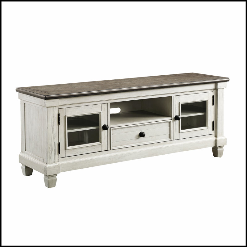 Meuble télé antique avec rangement de tiroir, mobilier de salon en bois élégant pour un décor moderne et classique.