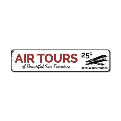 Plaque en aluminium Air Tours